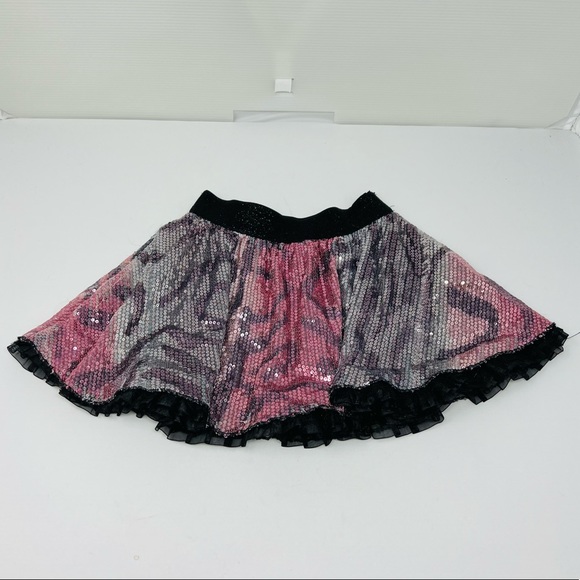 LIPSTIK GIRLS**Sequined Flowy Skirt**Size 5 - Picture 2 of 3
